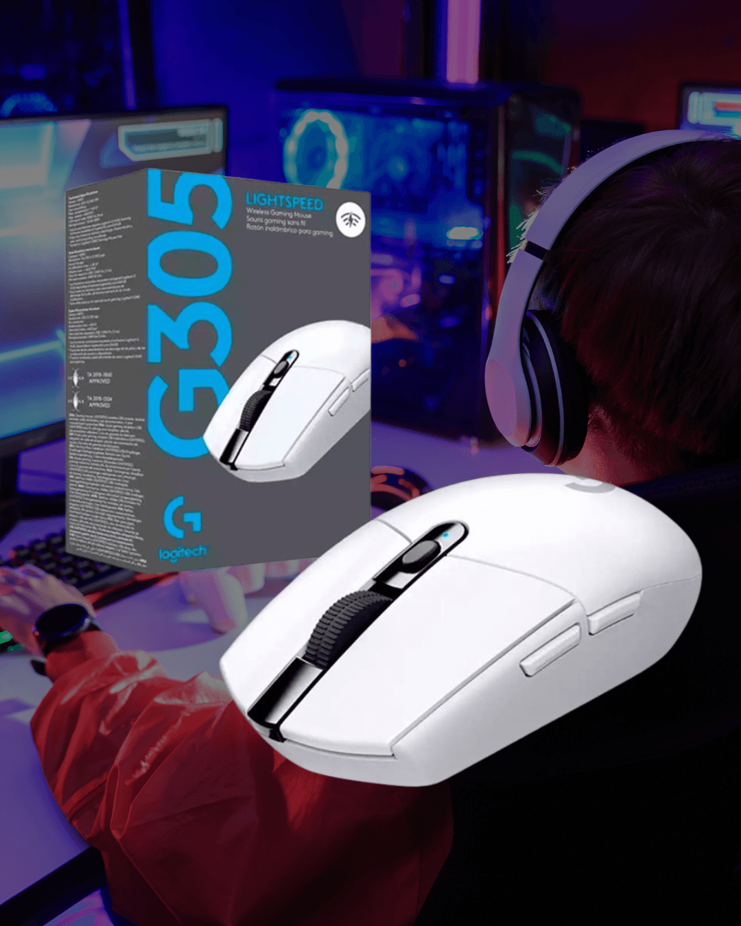 MOUSE GAMER LOGITECH G305 WHITE