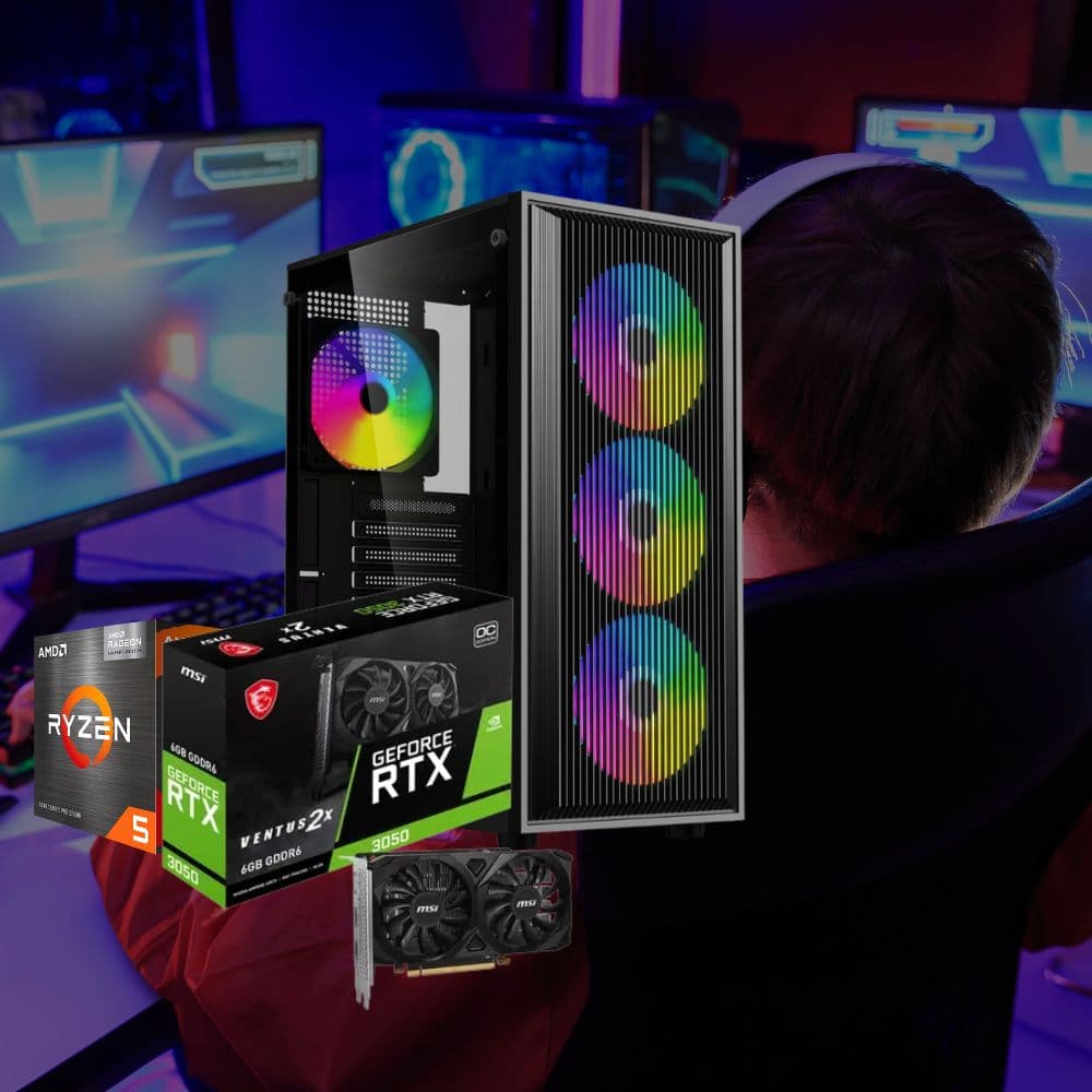 PC Gamer NOVA STARTER(Ryzen 5 5500 + RTX 3050 6GB)