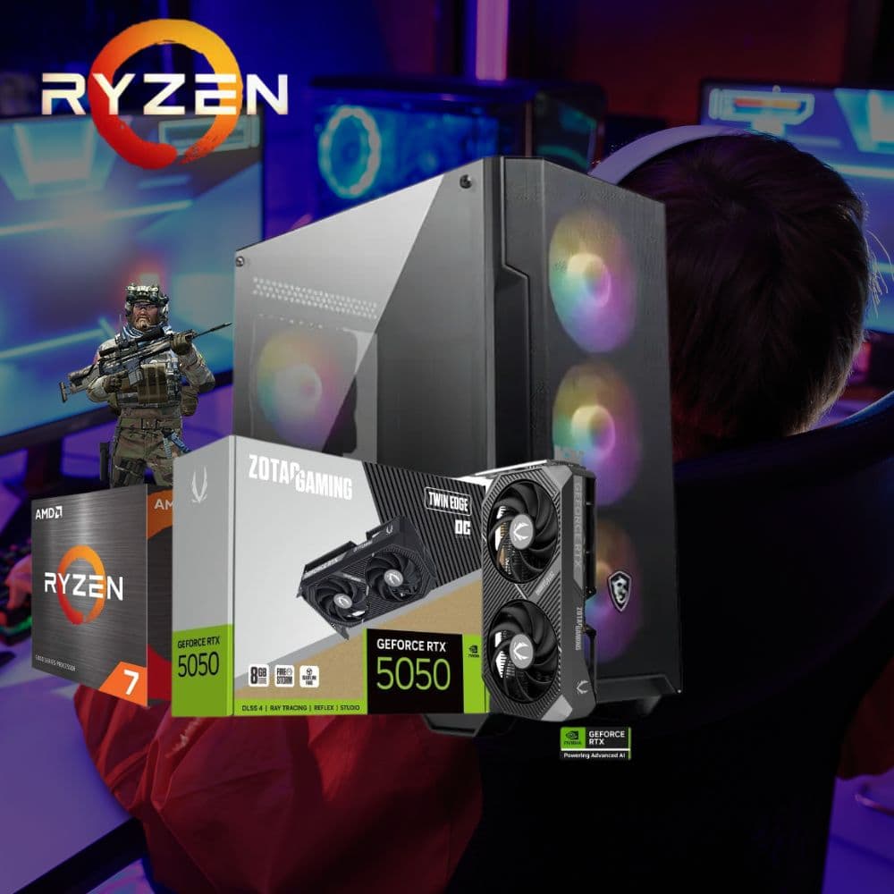 PC Gamer Nova MEDIUM (Ryzen 7 5700 + RTX 5050 8GB)