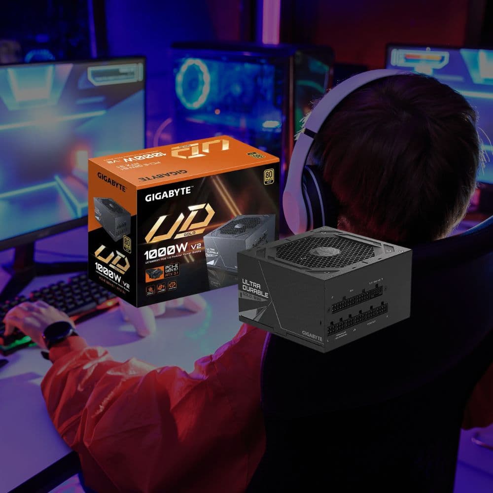 FUENTE GAMER GIGABYTE 1000W PG5 V2 80 PLUS GOLD FULL MODULAR