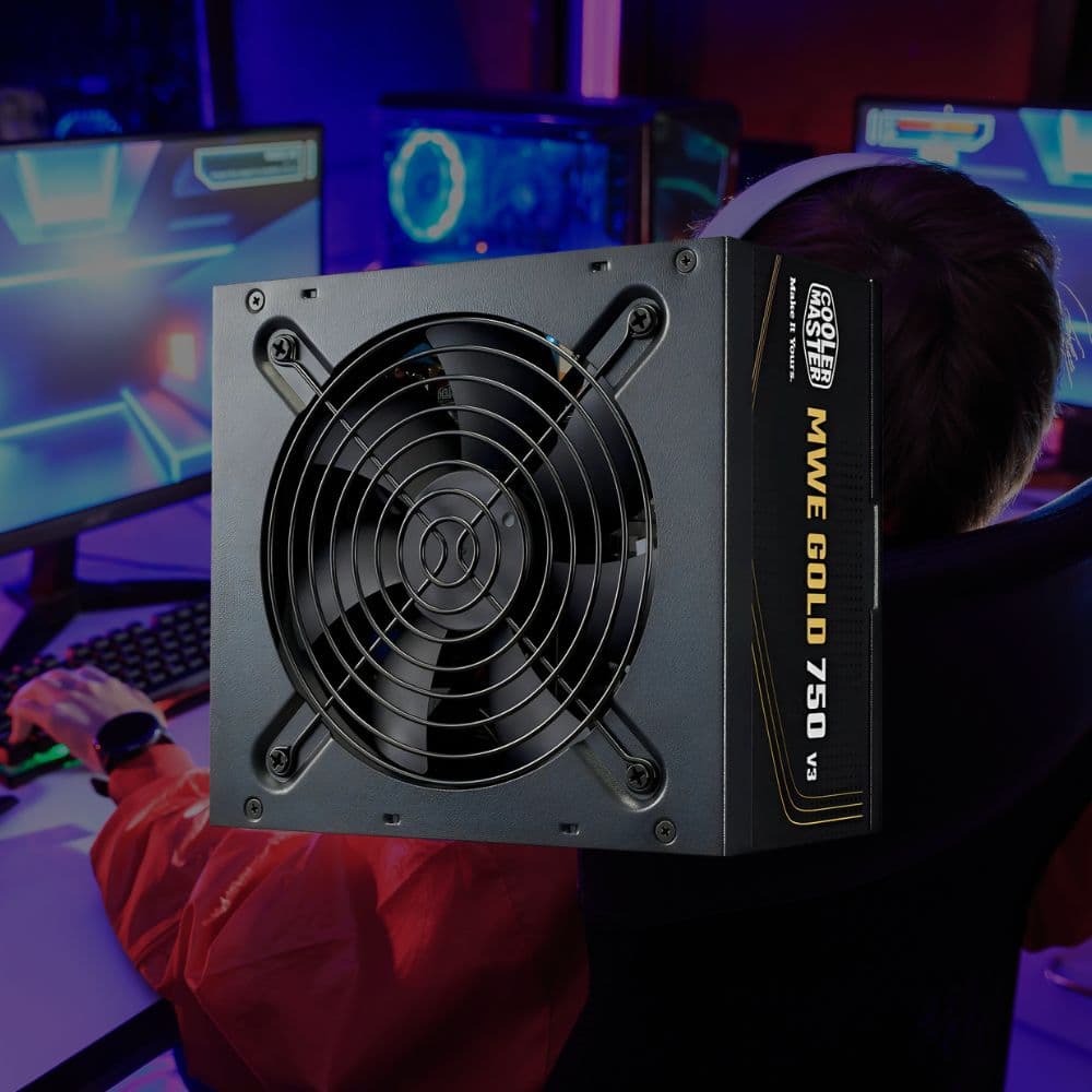 FUENTE COOLER MASTER MWE GOLD 750W V3 NM FR (No Modular)