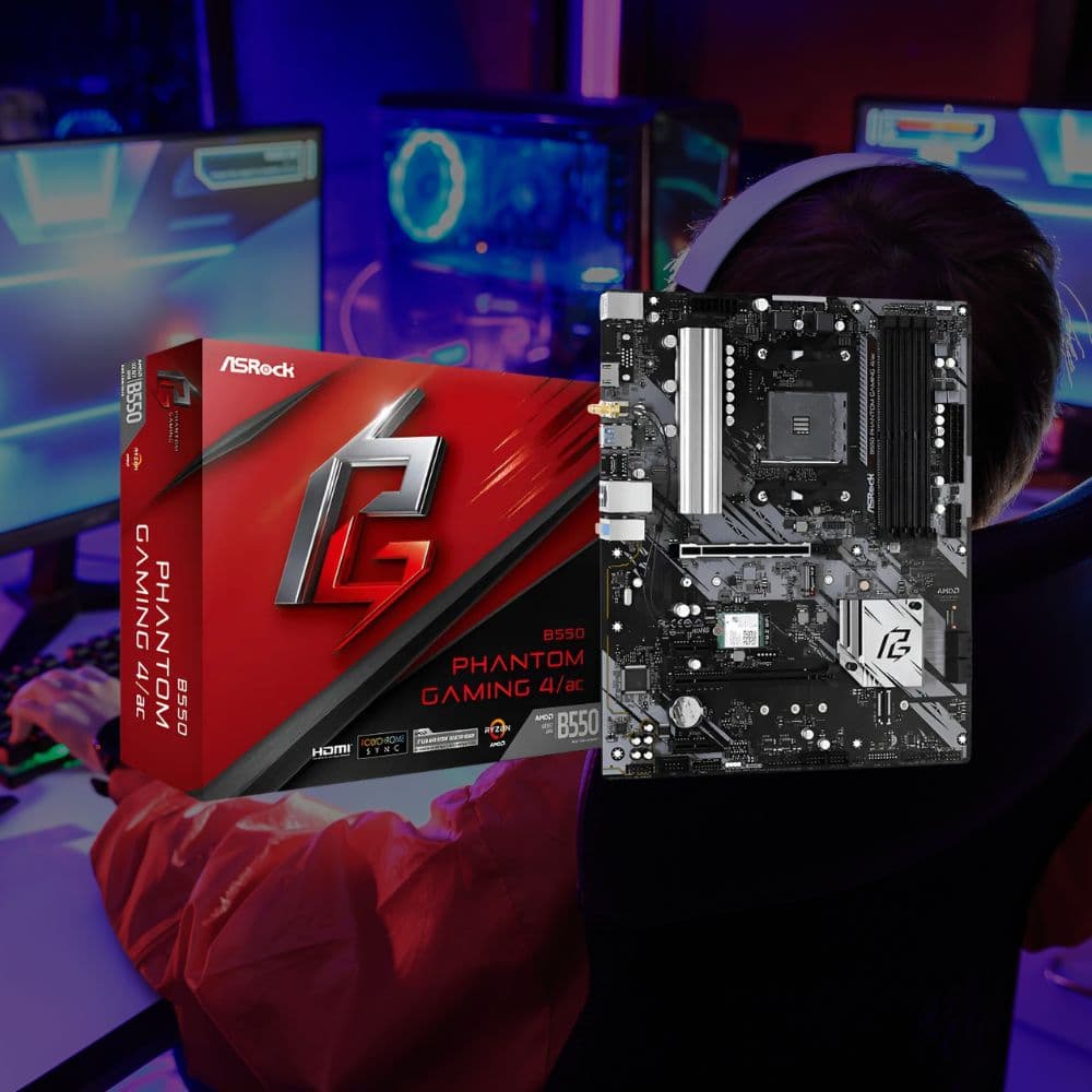 MOTHERBOARD ASROCK B550M PHANTOM GAMING